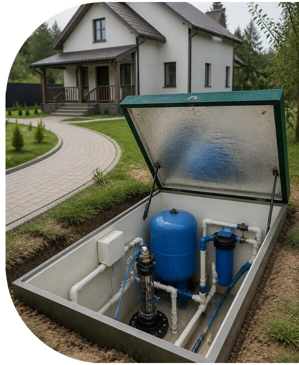 Автономное водоснабжение дома в Соколе от 156285 р. | АПаруса-Скл